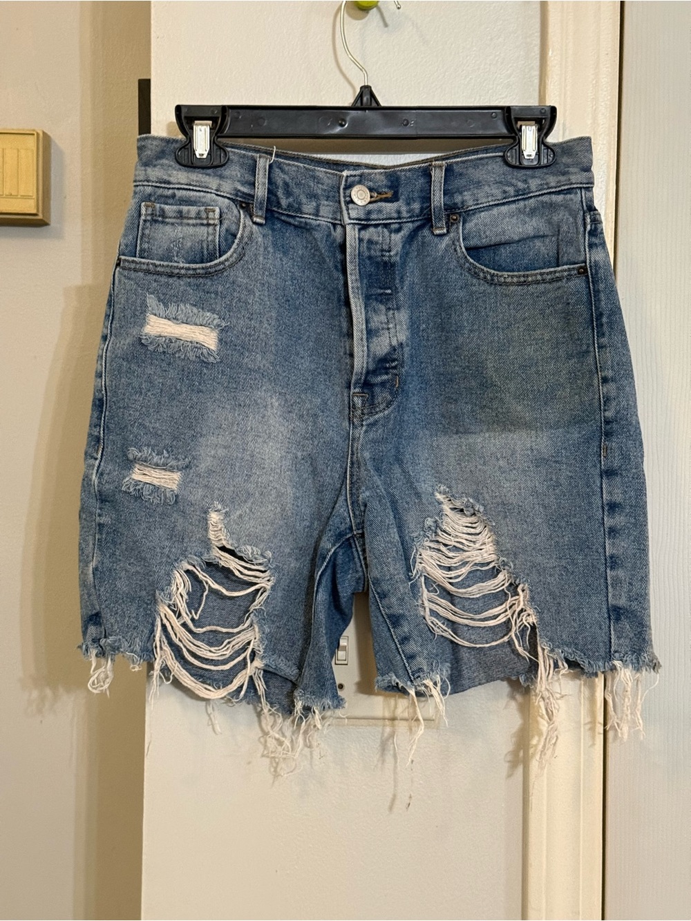 Pacsun Denim Distressed High-Rise Women’s Shorts Sz 28